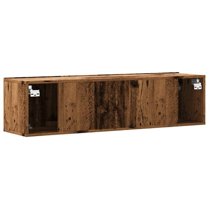 vidaXL Wall Mounted TV Cabinet Old Wood 120x30x30 cm Engineered Wood