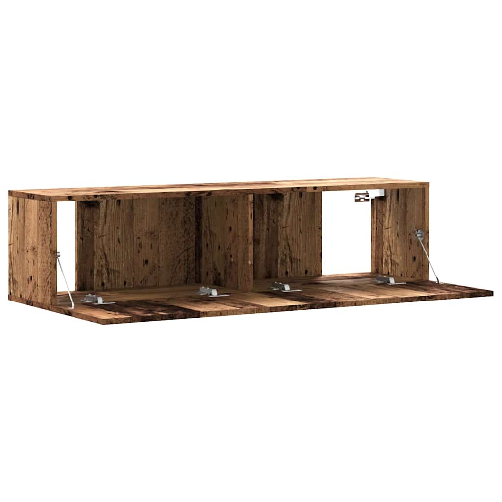 vidaXL Wall Mounted TV Cabinet Old Wood 120x30x30 cm Engineered Wood