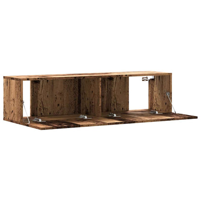 vidaXL Wall Mounted TV Cabinet Old Wood 120x30x30 cm Engineered Wood