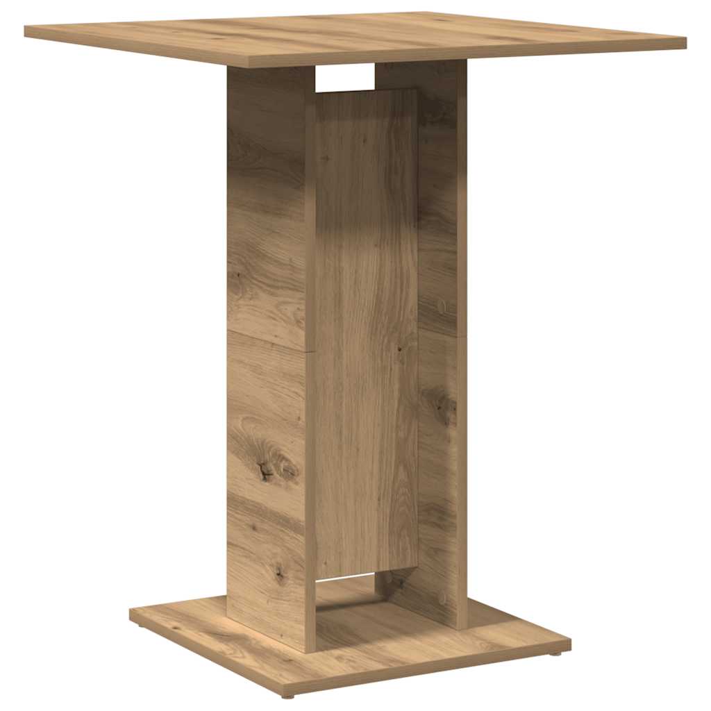 vidaXL Bistro Table Artisan Oak 60x60x75 cm Engineered Wood