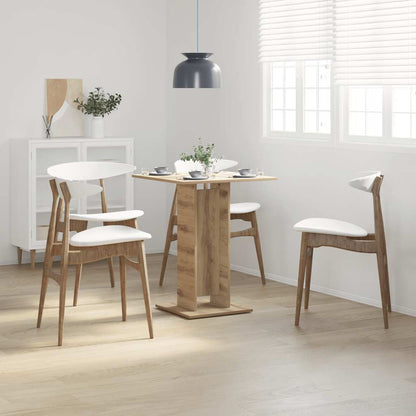 vidaXL Bistro Table Artisan Oak 60x60x75 cm Engineered Wood