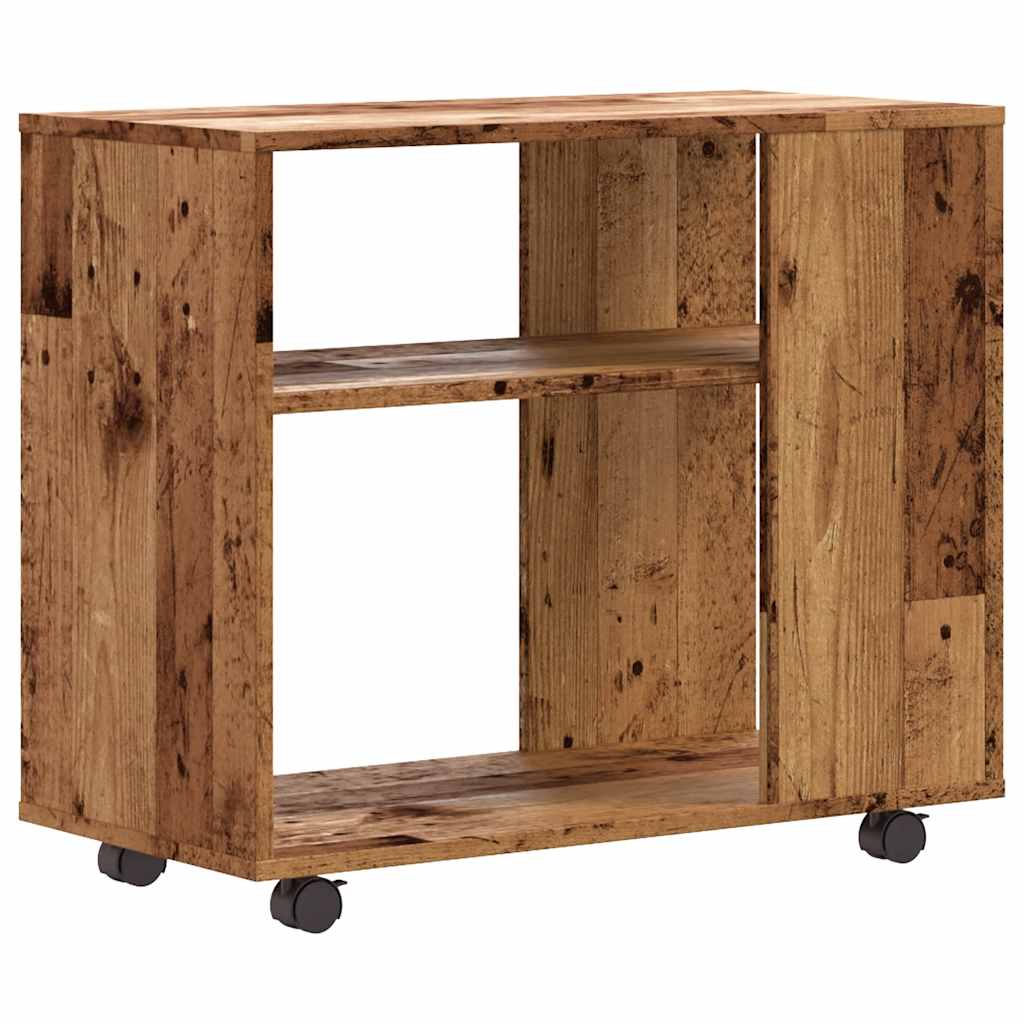 vidaXL Side Table Old Wood 70x35x60.5 cm Engineered Wood