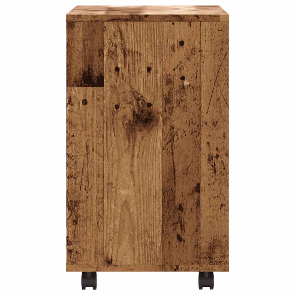 vidaXL Side Table Old Wood 70x35x60.5 cm Engineered Wood