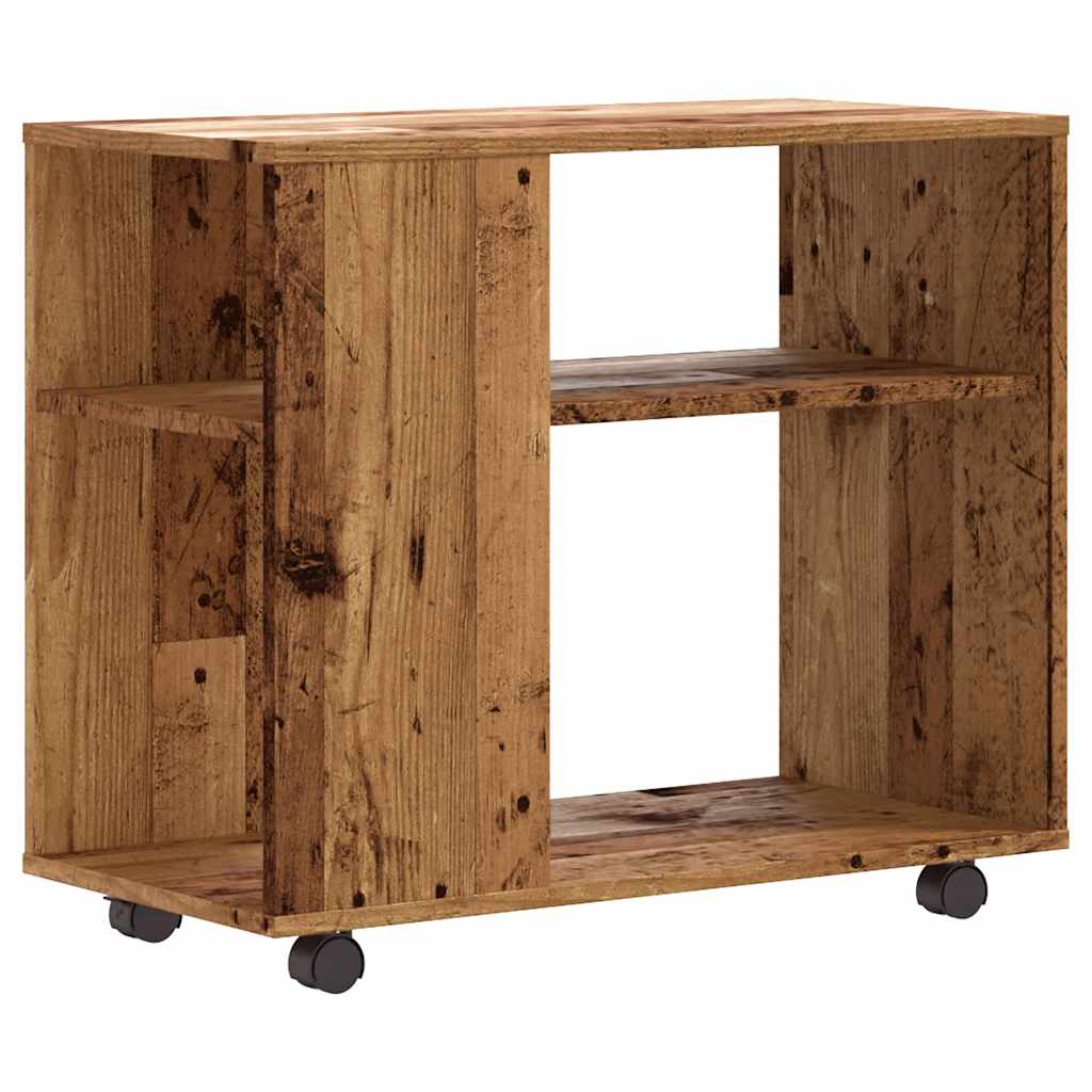 vidaXL Side Table Old Wood 70x35x60.5 cm Engineered Wood