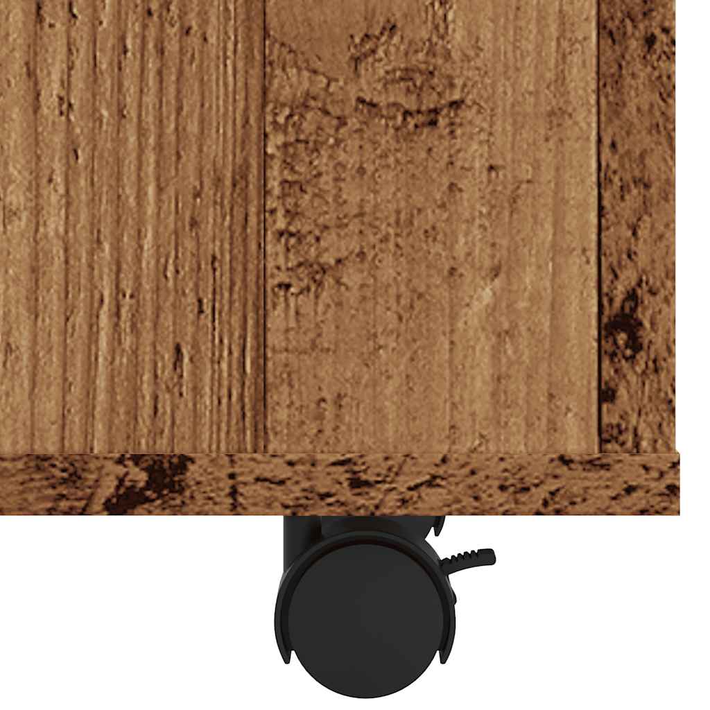 vidaXL Side Table Old Wood 70x35x60.5 cm Engineered Wood