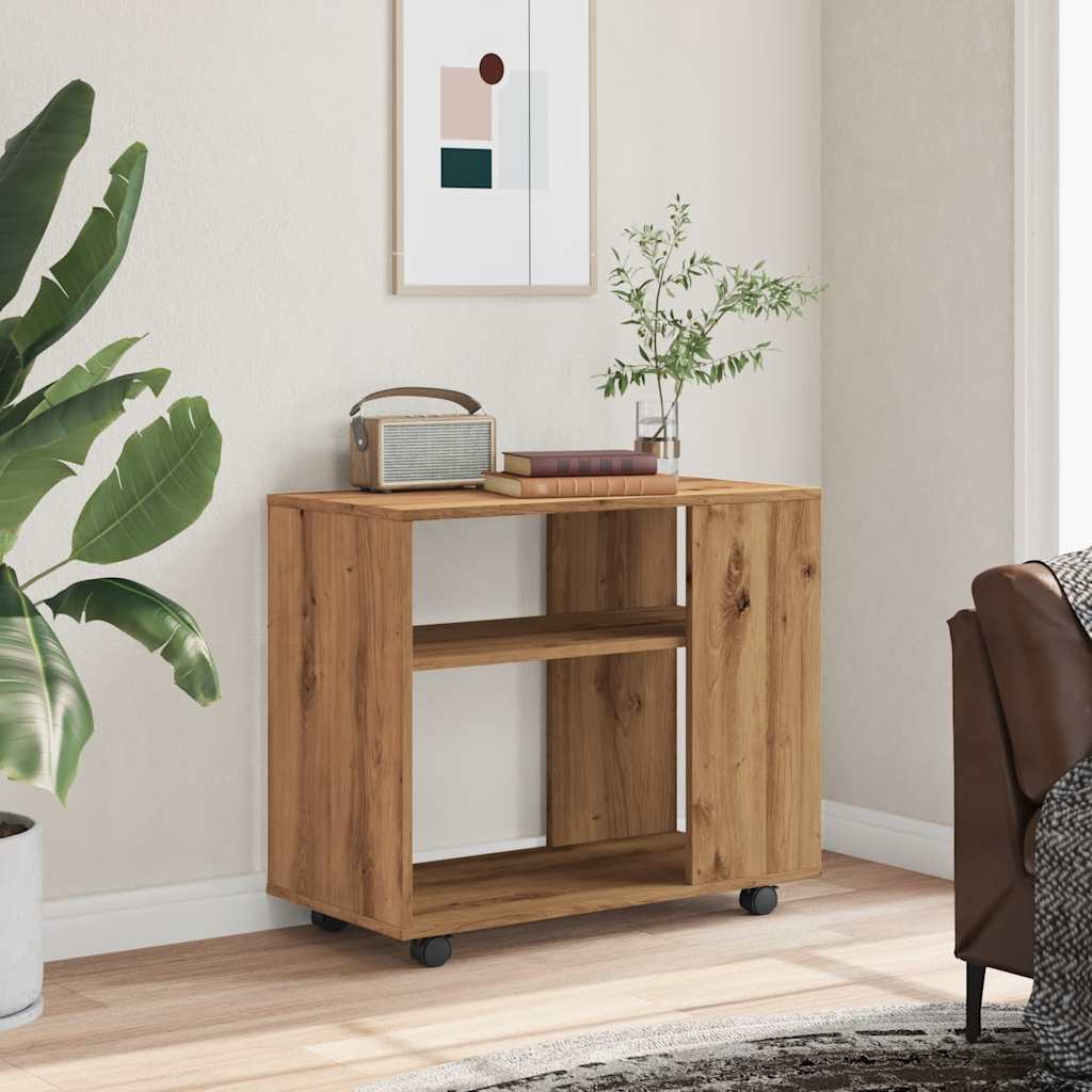 vidaXL Side Table Artisan Oak 70x35x60.5 cm Engineered Wood