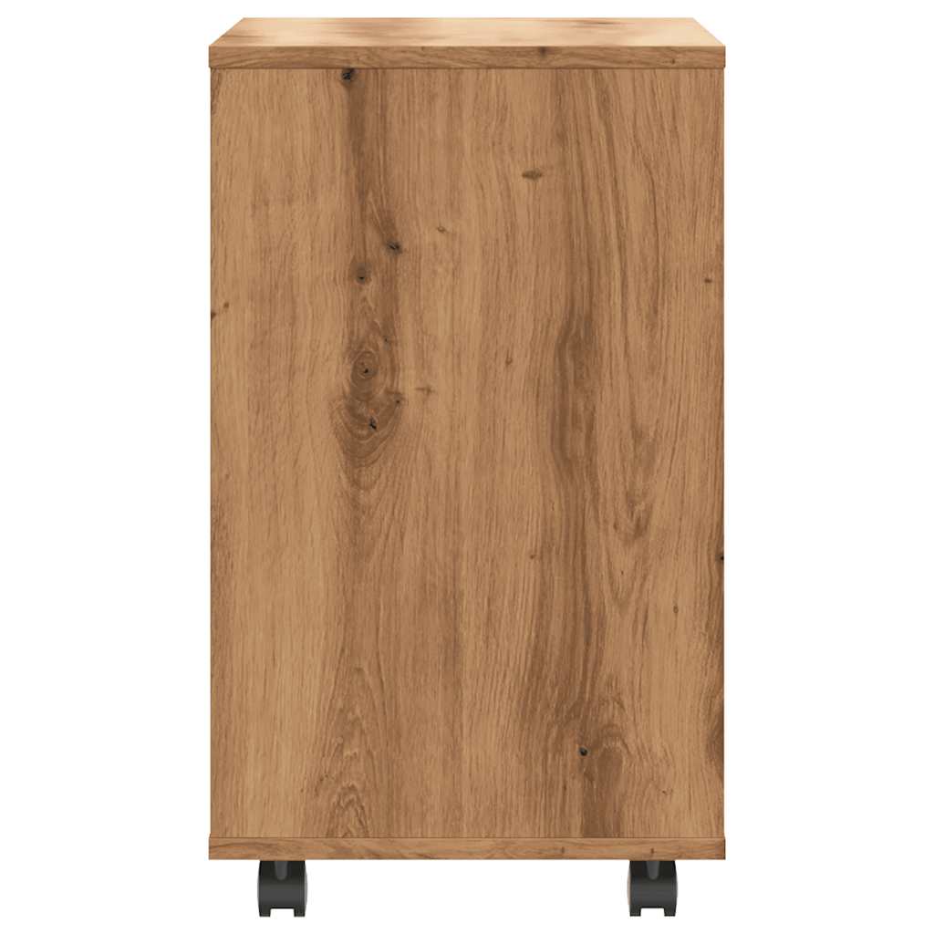 vidaXL Side Table Artisan Oak 70x35x60.5 cm Engineered Wood