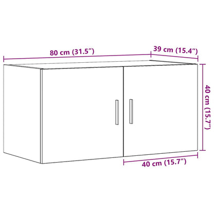 vidaXL Wall Cabinet Artisan Oak 80x39x40 cm Engineered Wood