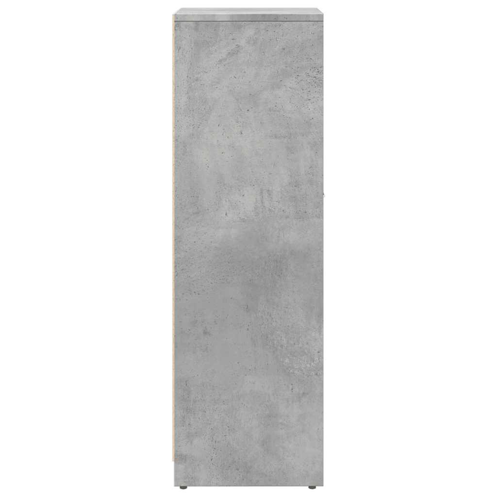 vidaXL Bathroom Cabinet Concrete Grey 30x30x95 cm Engineered Wood