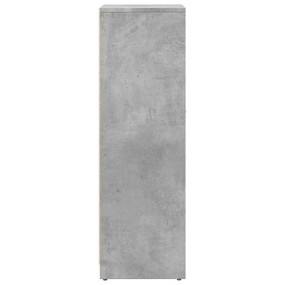 vidaXL Bathroom Cabinet Concrete Grey 30x30x95 cm Engineered Wood