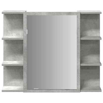 vidaXL Bathroom Mirror Cabinet Concrete Grey 80x20.5x64 cm