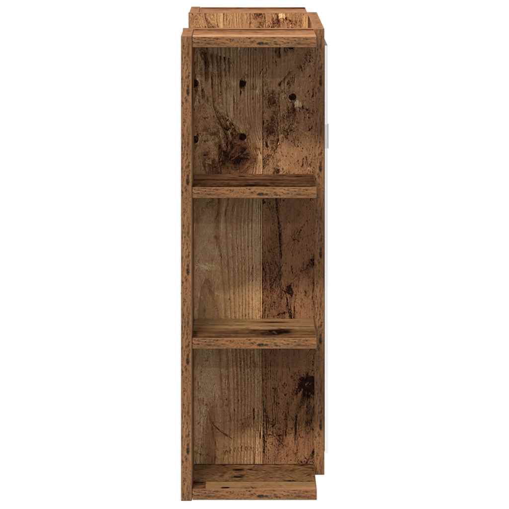 vidaXL Bathroom Mirror Cabinet Old Wood 80x20,5x64 cm Engineered Wood