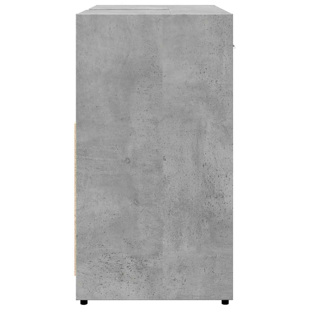 vidaXL Bathroom Sink Cabinet Concrete Grey 60x33x60 cm Engineered Wood