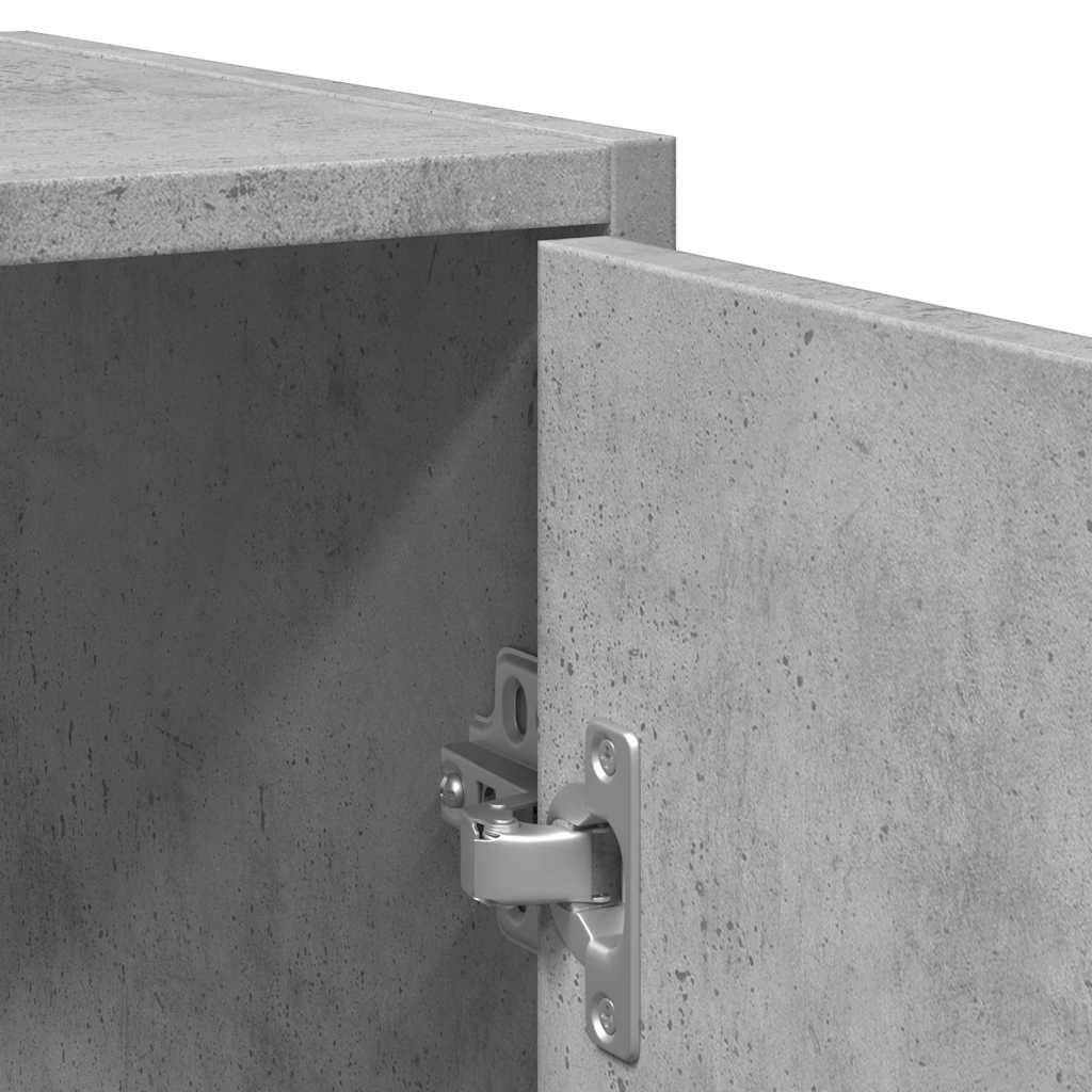 vidaXL Bathroom Sink Cabinet Concrete Grey 60x33x60 cm Engineered Wood