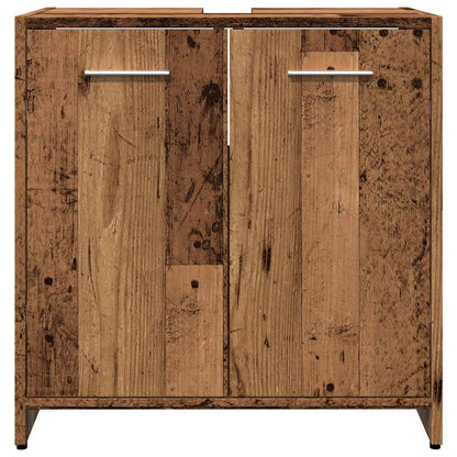 vidaXL Bathroom Sink Cabinet Old Wood 60x33x60 cm Engineered Wood