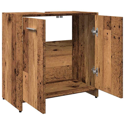 vidaXL Bathroom Sink Cabinet Old Wood 60x33x60 cm Engineered Wood