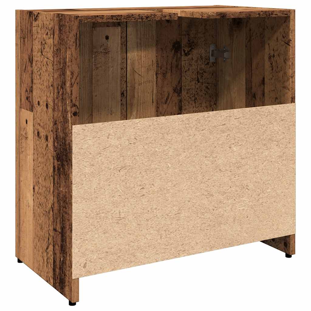 vidaXL Bathroom Sink Cabinet Old Wood 60x33x60 cm Engineered Wood