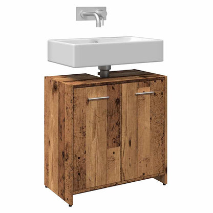 vidaXL Bathroom Sink Cabinet Old Wood 60x33x60 cm Engineered Wood