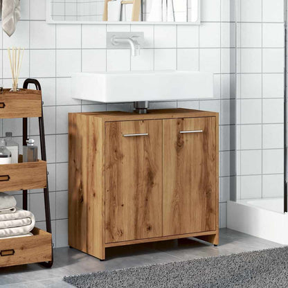 vidaXL Bathroom Sink Cabinet Artisan Oak 60x33x60 cm Engineered Wood