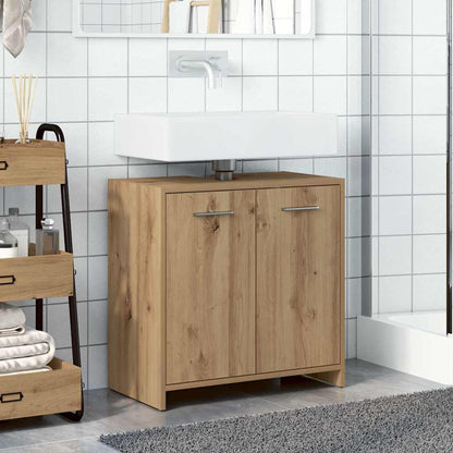 vidaXL Bathroom Sink Cabinet Artisan Oak 60x33x60 cm Engineered Wood