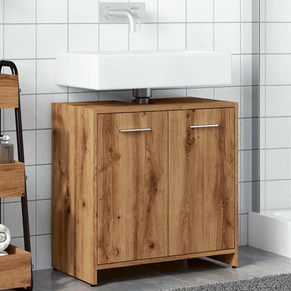 vidaXL Bathroom Sink Cabinet Artisan Oak 60x33x60 cm Engineered Wood