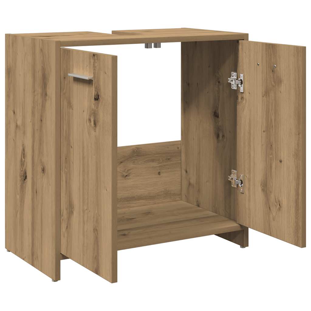vidaXL Bathroom Sink Cabinet Artisan Oak 60x33x60 cm Engineered Wood