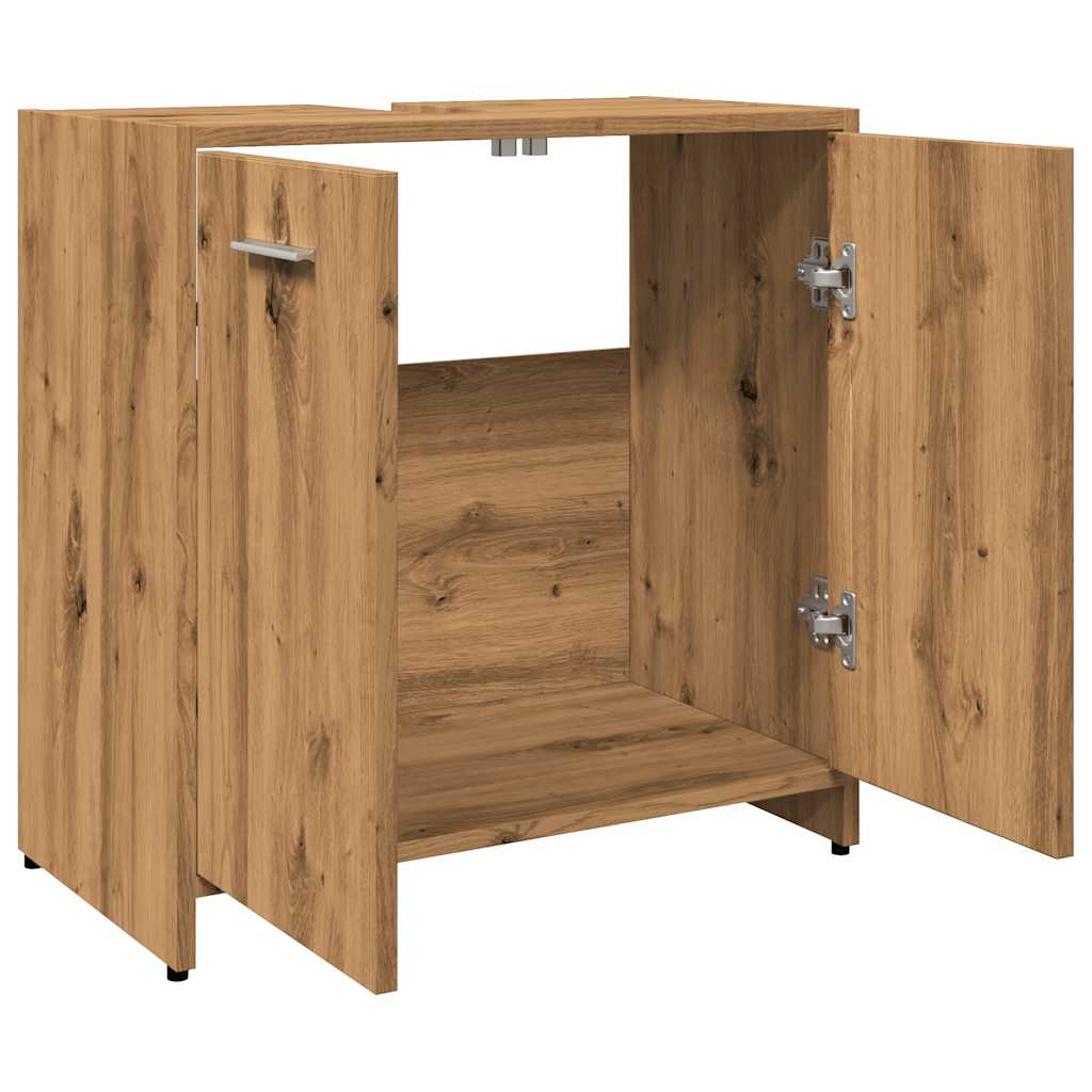 vidaXL Bathroom Sink Cabinet Artisan Oak 60x33x60 cm Engineered Wood