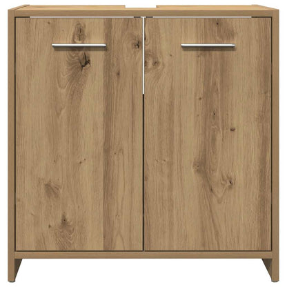 vidaXL Bathroom Sink Cabinet Artisan Oak 60x33x60 cm Engineered Wood