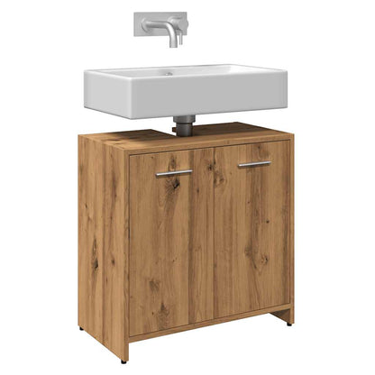 vidaXL Bathroom Sink Cabinet Artisan Oak 60x33x60 cm Engineered Wood