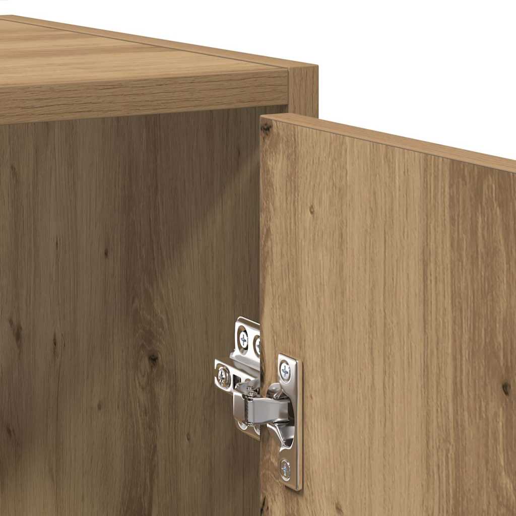 vidaXL Bathroom Cabinet with Mirror Artisan Oak Engineered Wood
