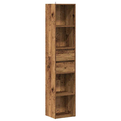 vidaXL Book Cabinet Old Wood 36x30x171 cm Engineered Wood