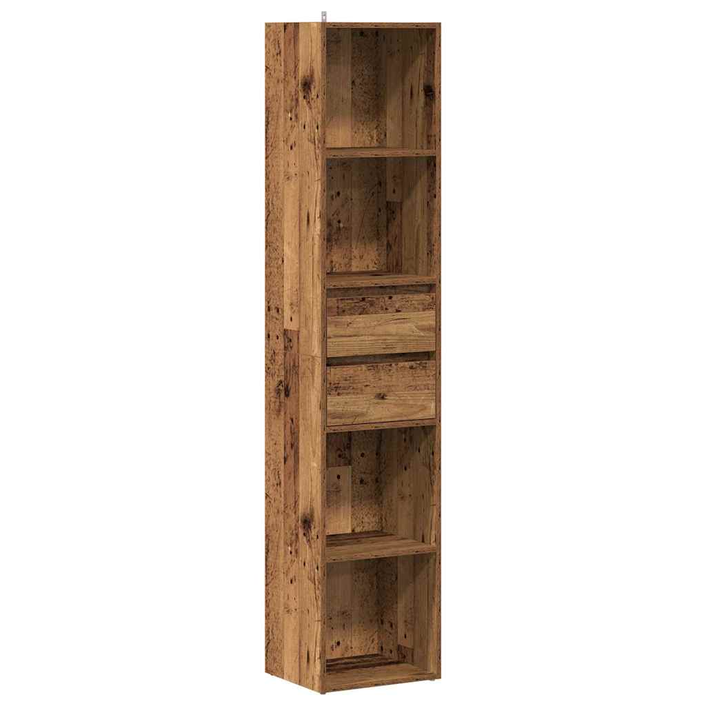 vidaXL Book Cabinet Old Wood 36x30x171 cm Engineered Wood