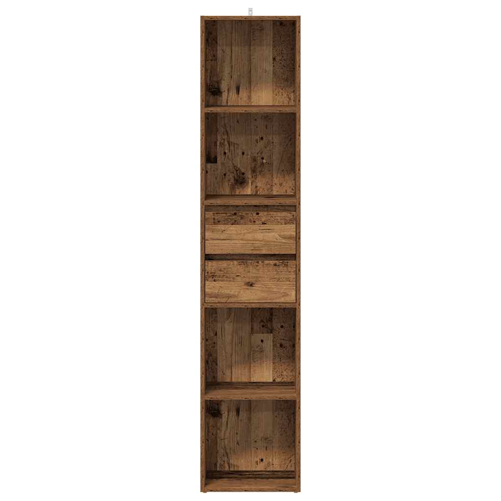 vidaXL Book Cabinet Old Wood 36x30x171 cm Engineered Wood