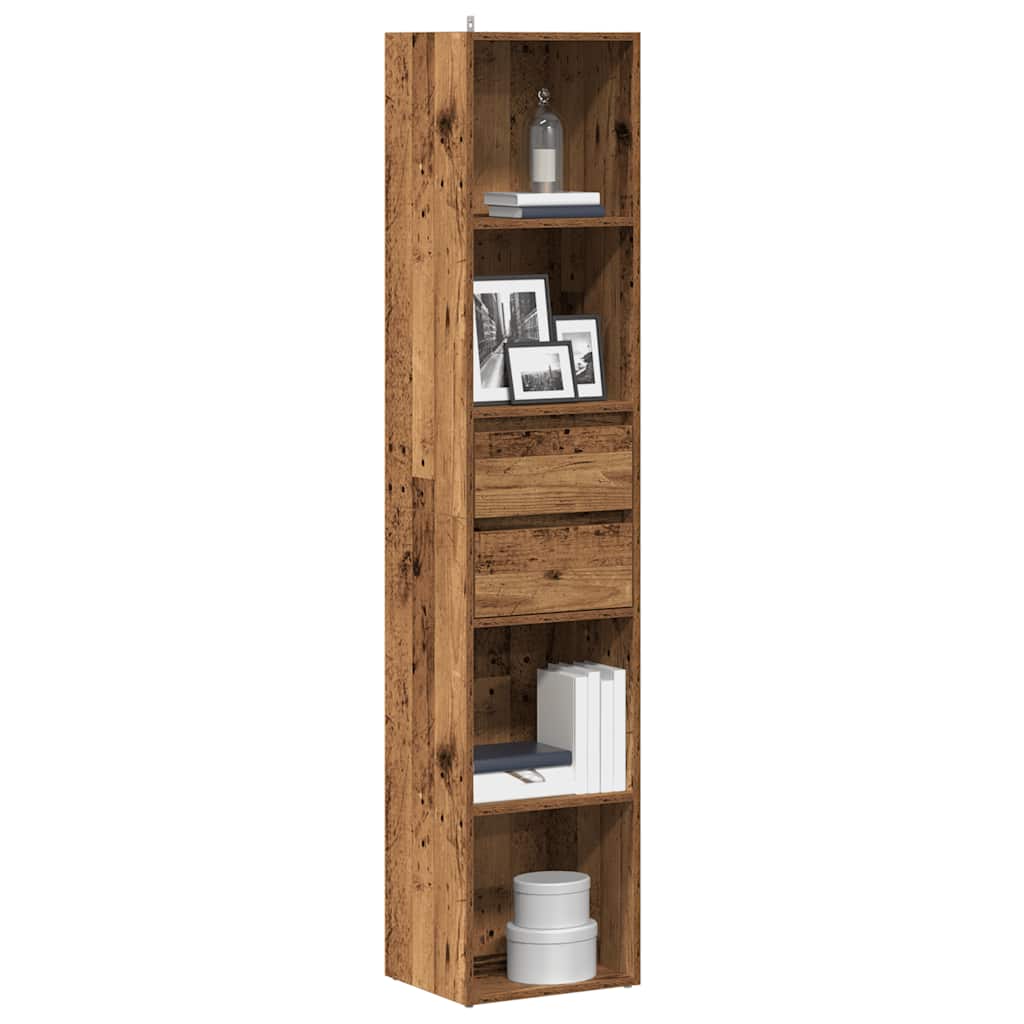 vidaXL Book Cabinet Old Wood 36x30x171 cm Engineered Wood