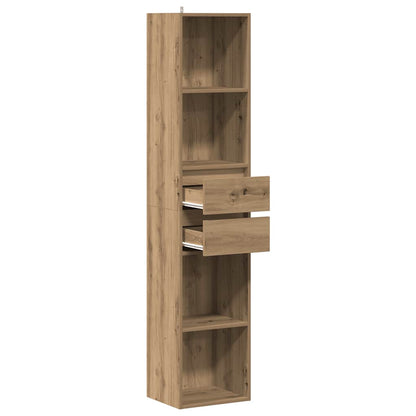 vidaXL Book Cabinet Artisan Oak 36x30x171 cm Engineered Wood