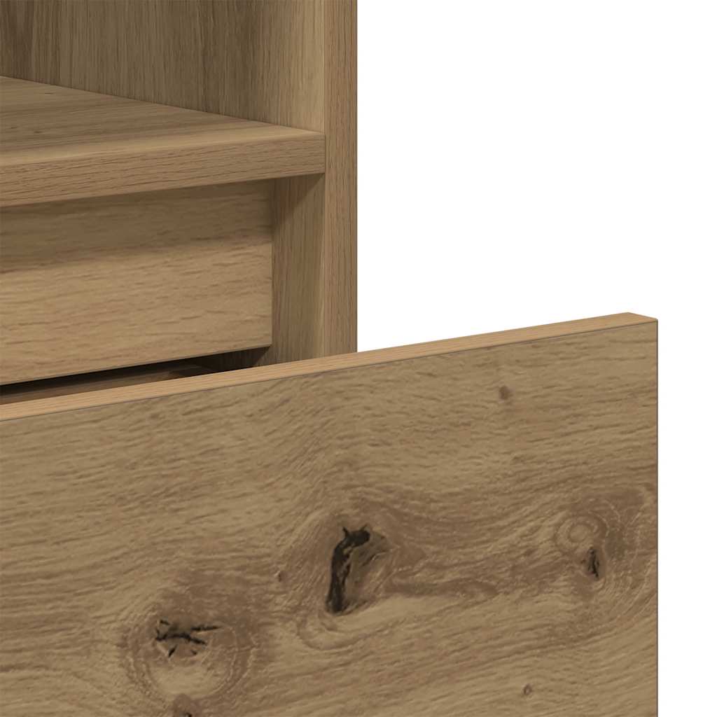 vidaXL Book Cabinet Artisan Oak 36x30x171 cm Engineered Wood