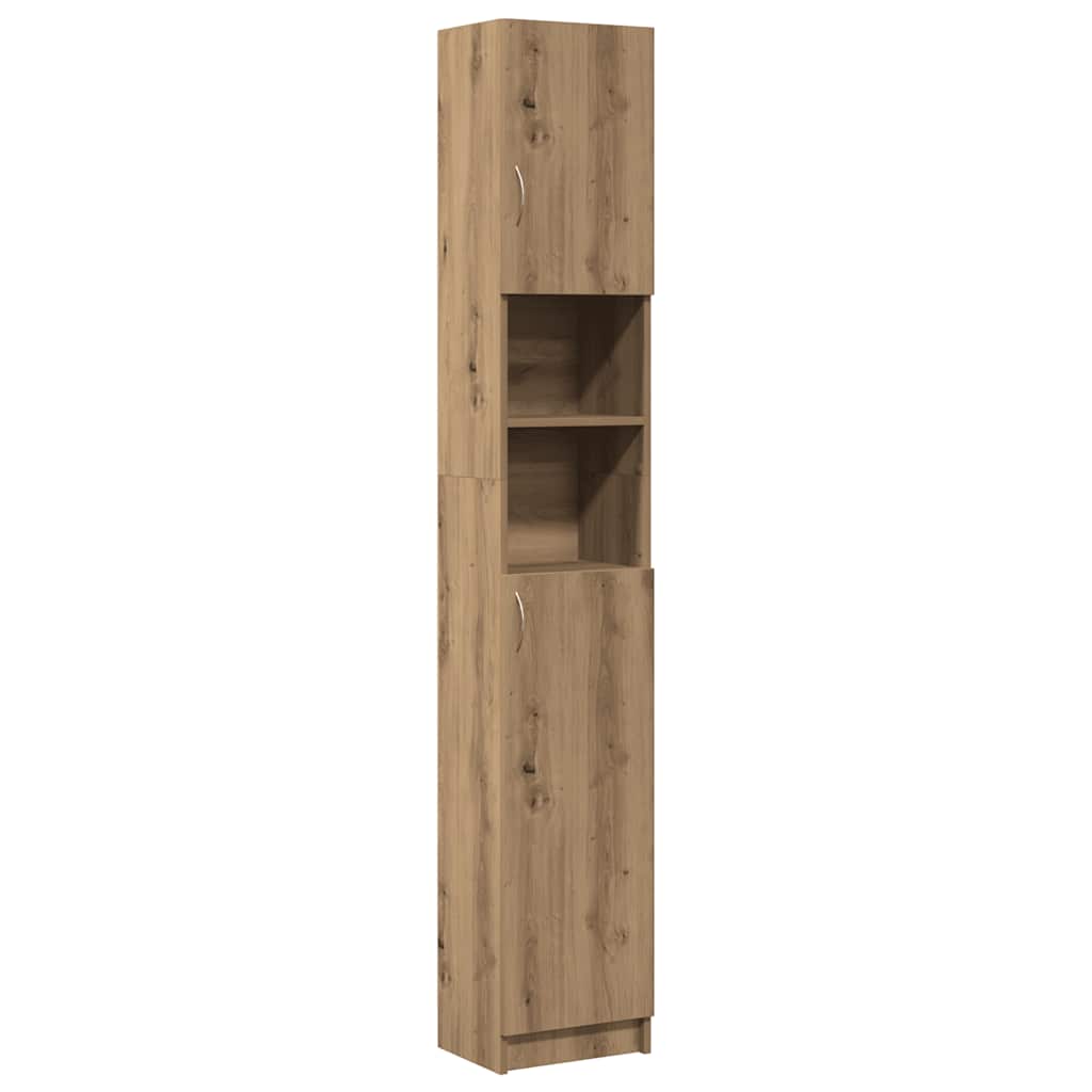 vidaXL Bathroom Cabinet Artisan Oak 32x25,5x190 cm Engineered Wood