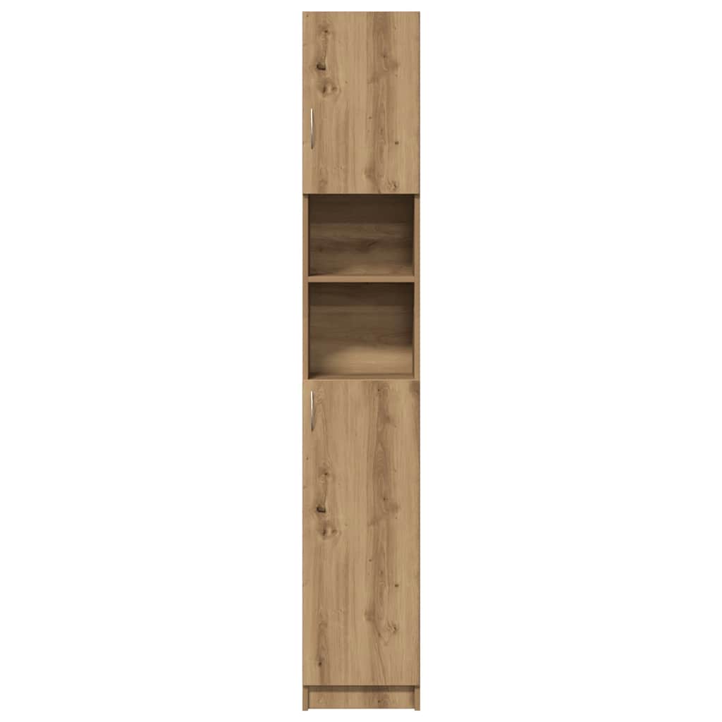 vidaXL Bathroom Cabinet Artisan Oak 32x25,5x190 cm Engineered Wood
