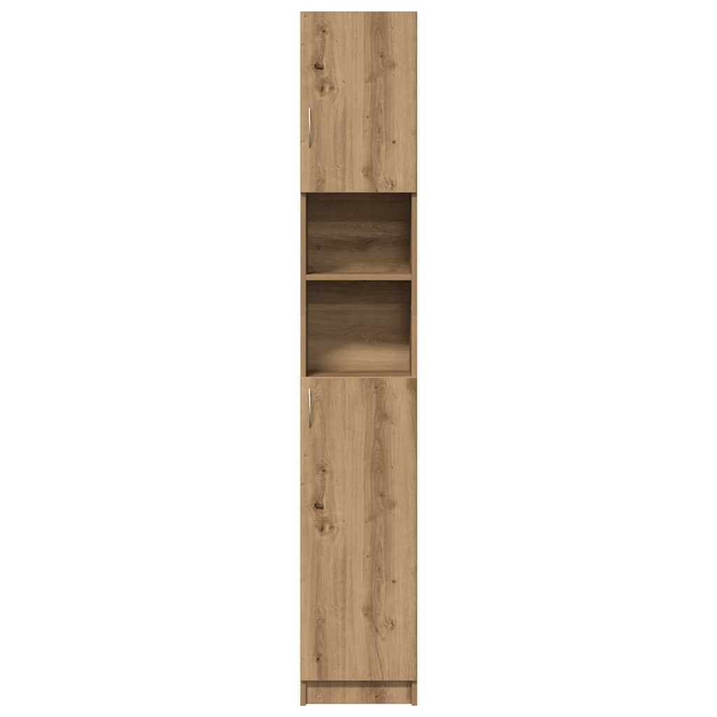 vidaXL Bathroom Cabinet Artisan Oak 32x25.5x190 cm Engineered Wood