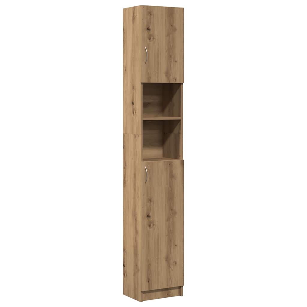 vidaXL Bathroom Cabinet Artisan Oak 32x25,5x190 cm Engineered Wood