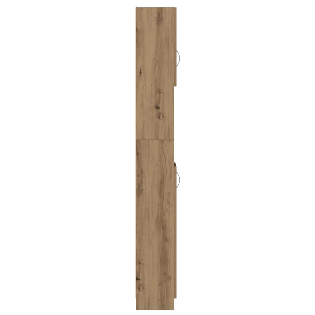 vidaXL Bathroom Cabinet Artisan Oak 32x25,5x190 cm Engineered Wood
