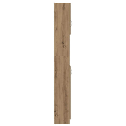 vidaXL Bathroom Cabinet Artisan Oak 32x25,5x190 cm Engineered Wood