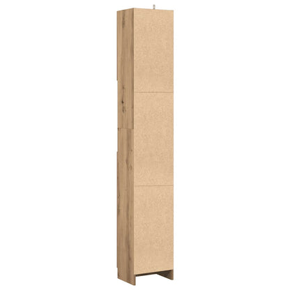 vidaXL Bathroom Cabinet Artisan Oak 32x25,5x190 cm Engineered Wood