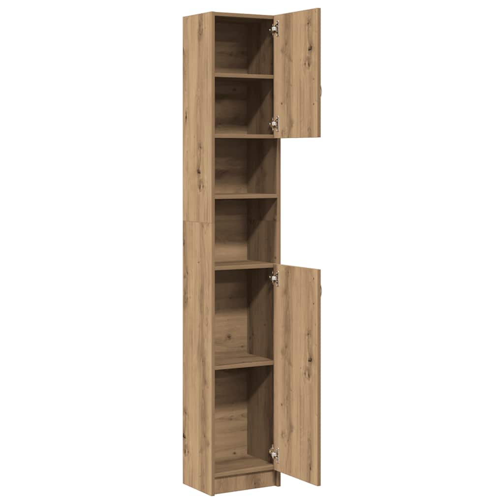 vidaXL Bathroom Cabinet Artisan Oak 32x25,5x190 cm Engineered Wood