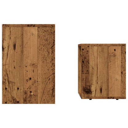vidaXL Nesting Coffee Tables 2 pcs Old Wood Engineered Wood