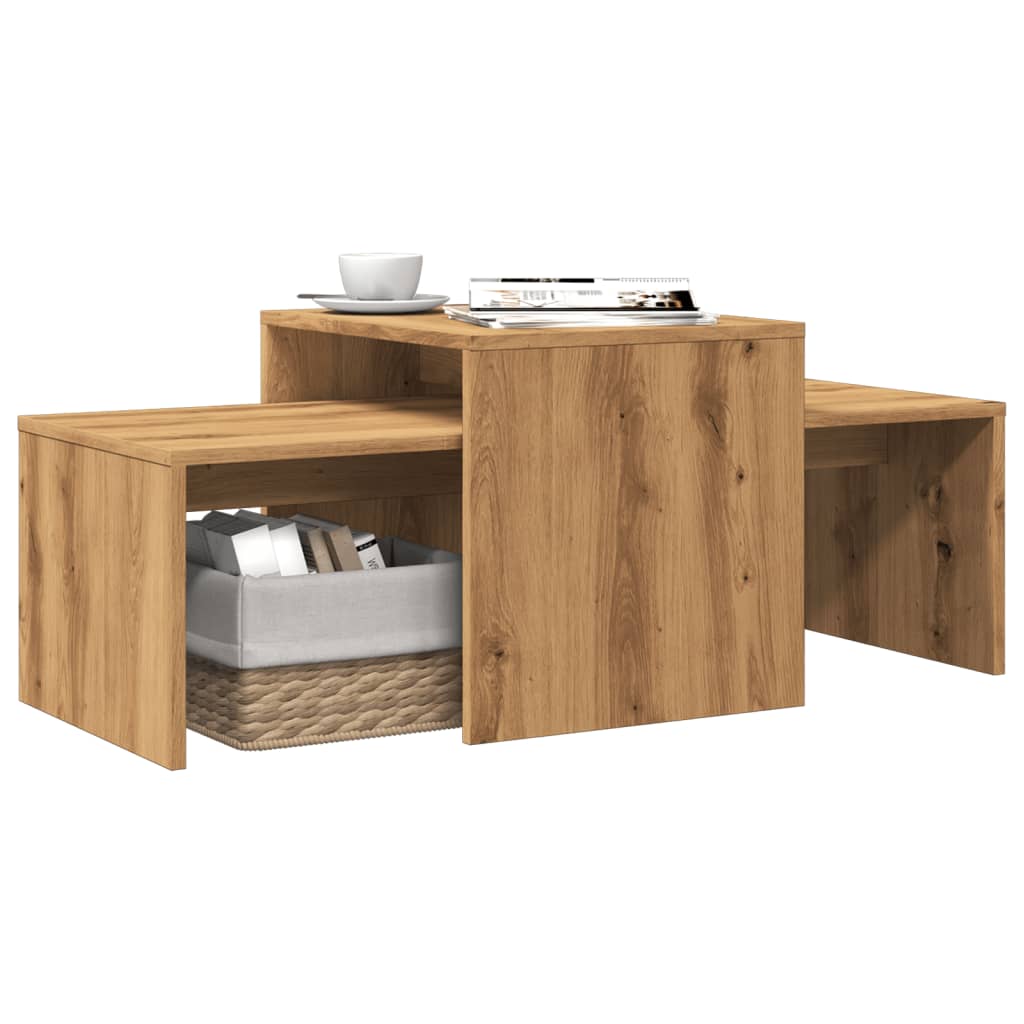 vidaXL Coffee Table Artisan Oak 100x48x40 cm Engineered Wood