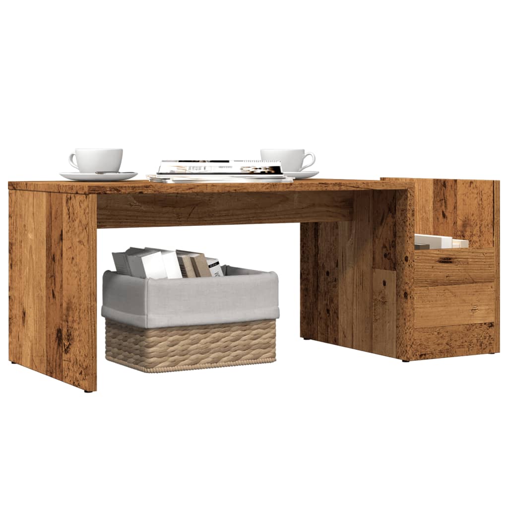 vidaXL Coffee Table Old Wood 90x45x35 cm Engineered Wood