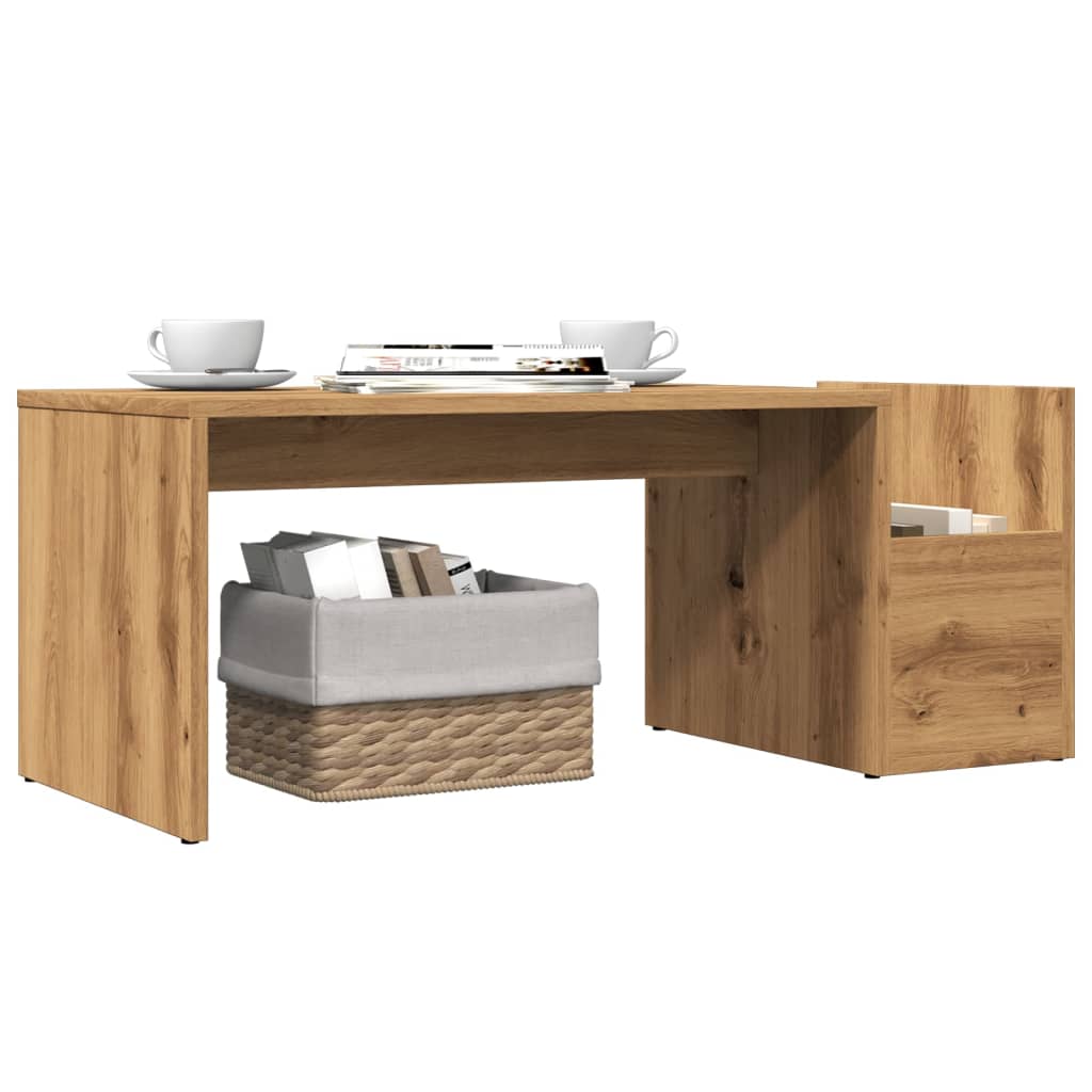 vidaXL Coffee Table Artisan Oak 90x45x35 cm Engineered Wood