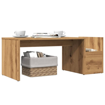 vidaXL Coffee Table Artisan Oak 90x45x35 cm Engineered Wood