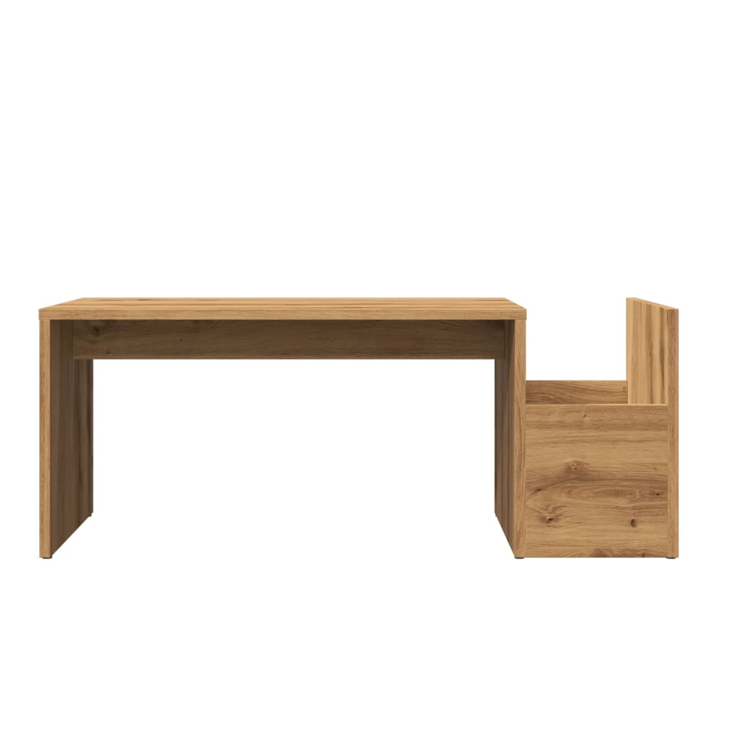 vidaXL Coffee Table Artisian Oak 90x45x35 cm Engineered Wood